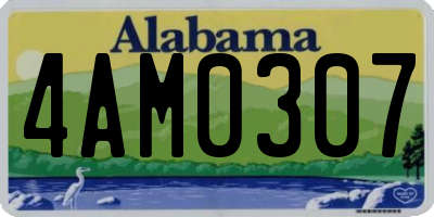 AL license plate 4AM0307