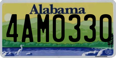 AL license plate 4AM0330
