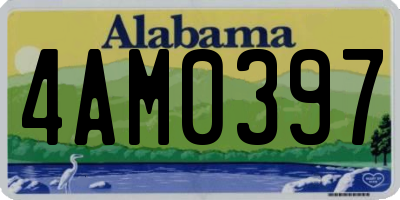AL license plate 4AM0397