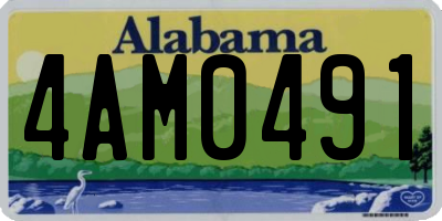 AL license plate 4AM0491