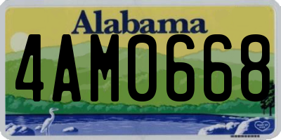 AL license plate 4AM0668