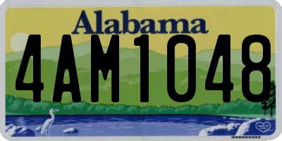 AL license plate 4AM1048