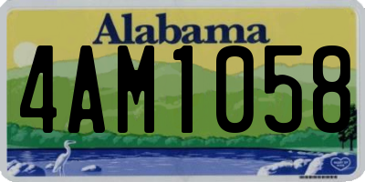 AL license plate 4AM1058