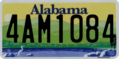 AL license plate 4AM1084