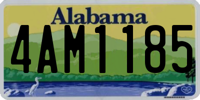 AL license plate 4AM1185