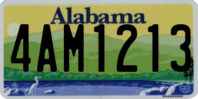 AL license plate 4AM1213