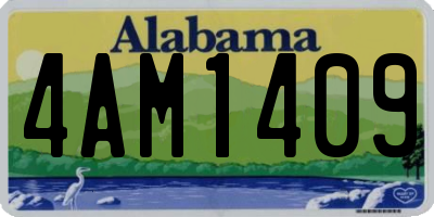 AL license plate 4AM1409