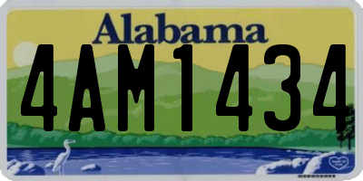 AL license plate 4AM1434