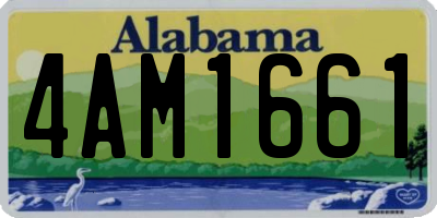 AL license plate 4AM1661