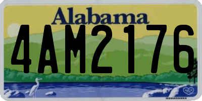 AL license plate 4AM2176