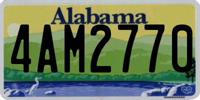 AL license plate 4AM2770