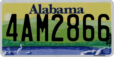 AL license plate 4AM2866