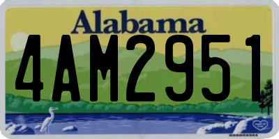 AL license plate 4AM2951