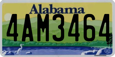 AL license plate 4AM3464