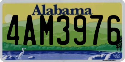 AL license plate 4AM3976