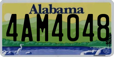 AL license plate 4AM4048