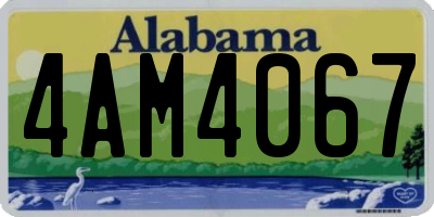 AL license plate 4AM4067