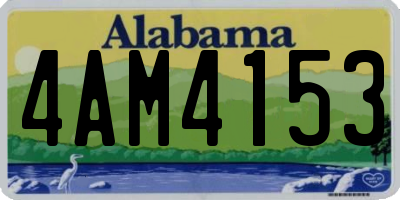 AL license plate 4AM4153
