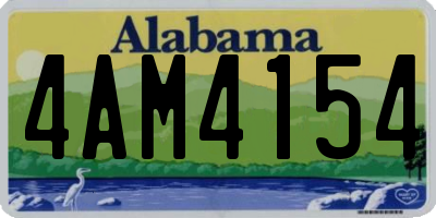 AL license plate 4AM4154