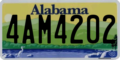 AL license plate 4AM4202