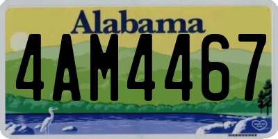 AL license plate 4AM4467