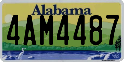 AL license plate 4AM4487