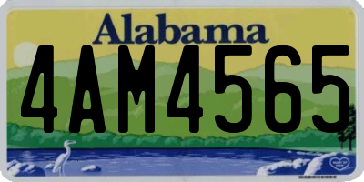 AL license plate 4AM4565