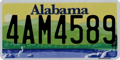 AL license plate 4AM4589