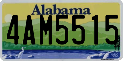 AL license plate 4AM5515