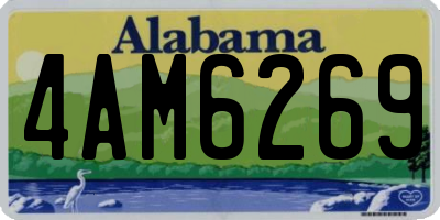 AL license plate 4AM6269
