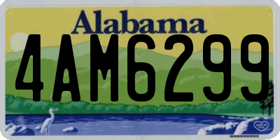 AL license plate 4AM6299