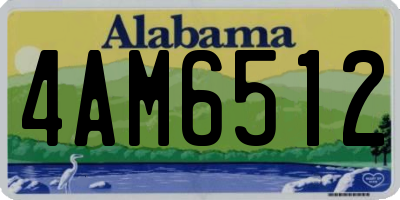 AL license plate 4AM6512