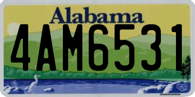 AL license plate 4AM6531