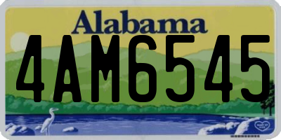 AL license plate 4AM6545