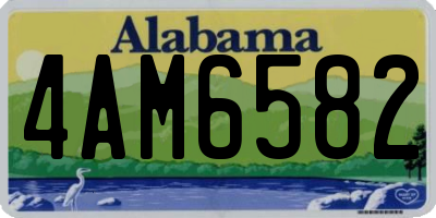 AL license plate 4AM6582