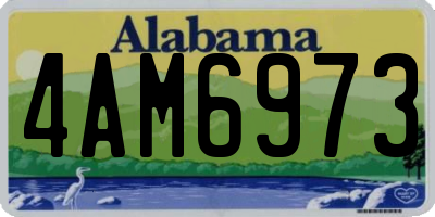 AL license plate 4AM6973