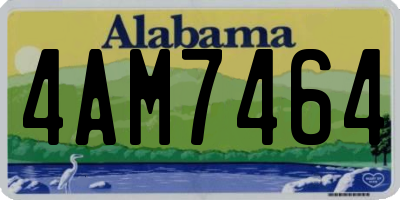 AL license plate 4AM7464
