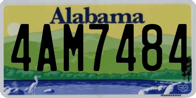 AL license plate 4AM7484