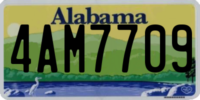 AL license plate 4AM7709