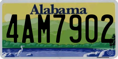 AL license plate 4AM7902