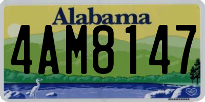 AL license plate 4AM8147