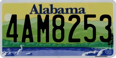 AL license plate 4AM8253
