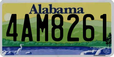 AL license plate 4AM8261
