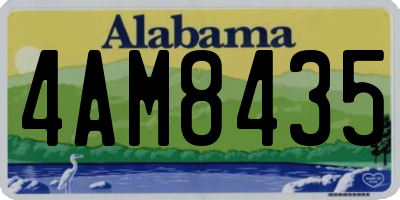 AL license plate 4AM8435