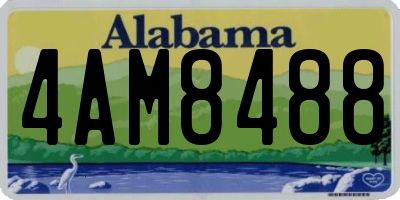 AL license plate 4AM8488