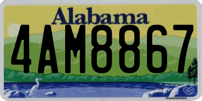 AL license plate 4AM8867