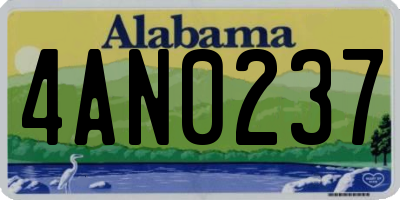 AL license plate 4AN0237