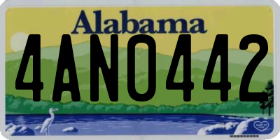 AL license plate 4AN0442