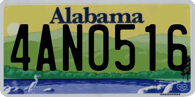 AL license plate 4AN0516