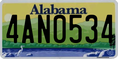 AL license plate 4AN0534